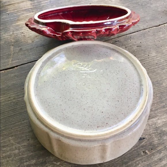 MCM Valley Vista California Server Red Floral Lid - Picture 3 of 9